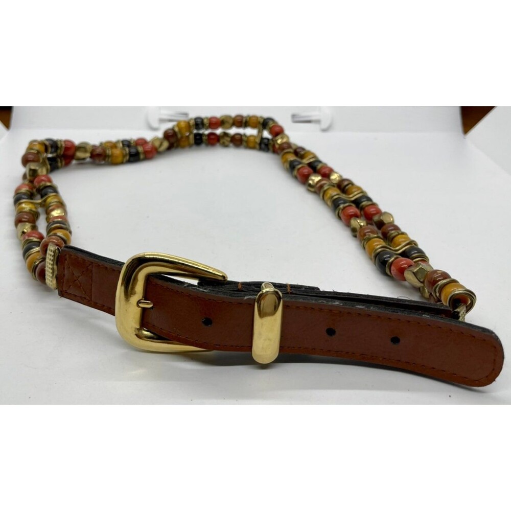 Vintage Beaded Belt Size M/L